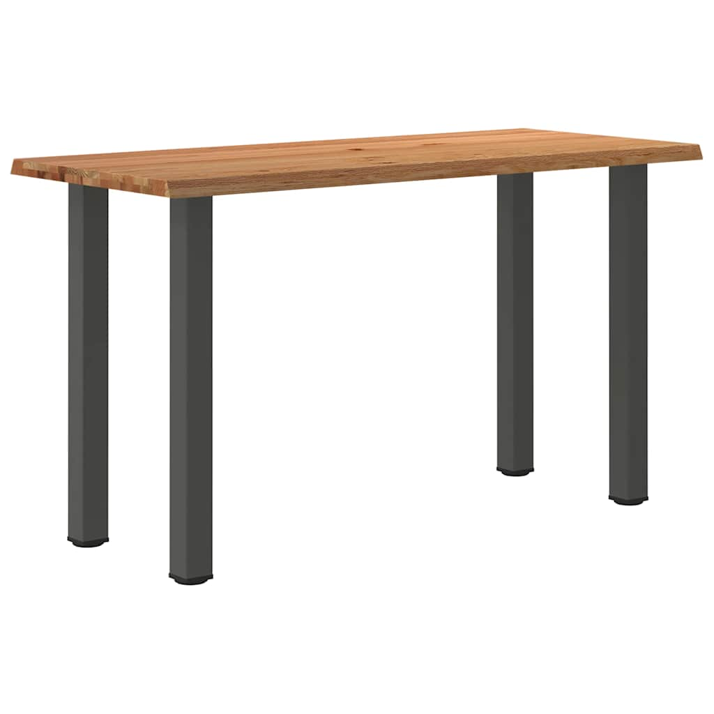 Eettafel rechthoekig 180x80x92 cm massief eikenhout lichtbruin