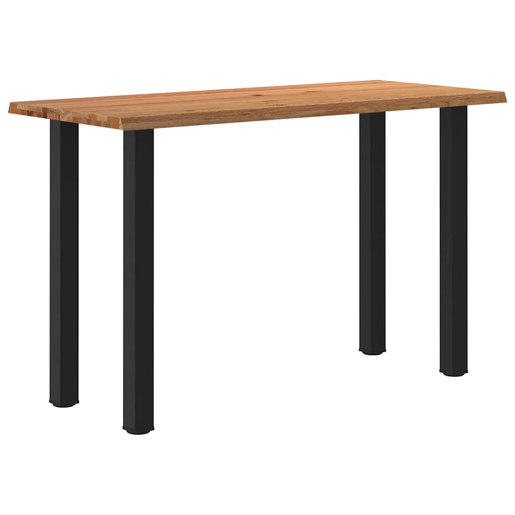 Bartafel Met Natuurlijke Rand 180X80X Massief Eikenhout Zwart 112 cm 180 cm
