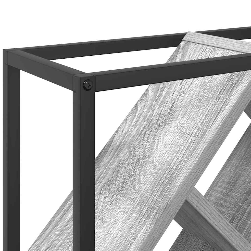 Wijnrek Grijs 51 x 18 x 52.5 cm Bewerkt hout