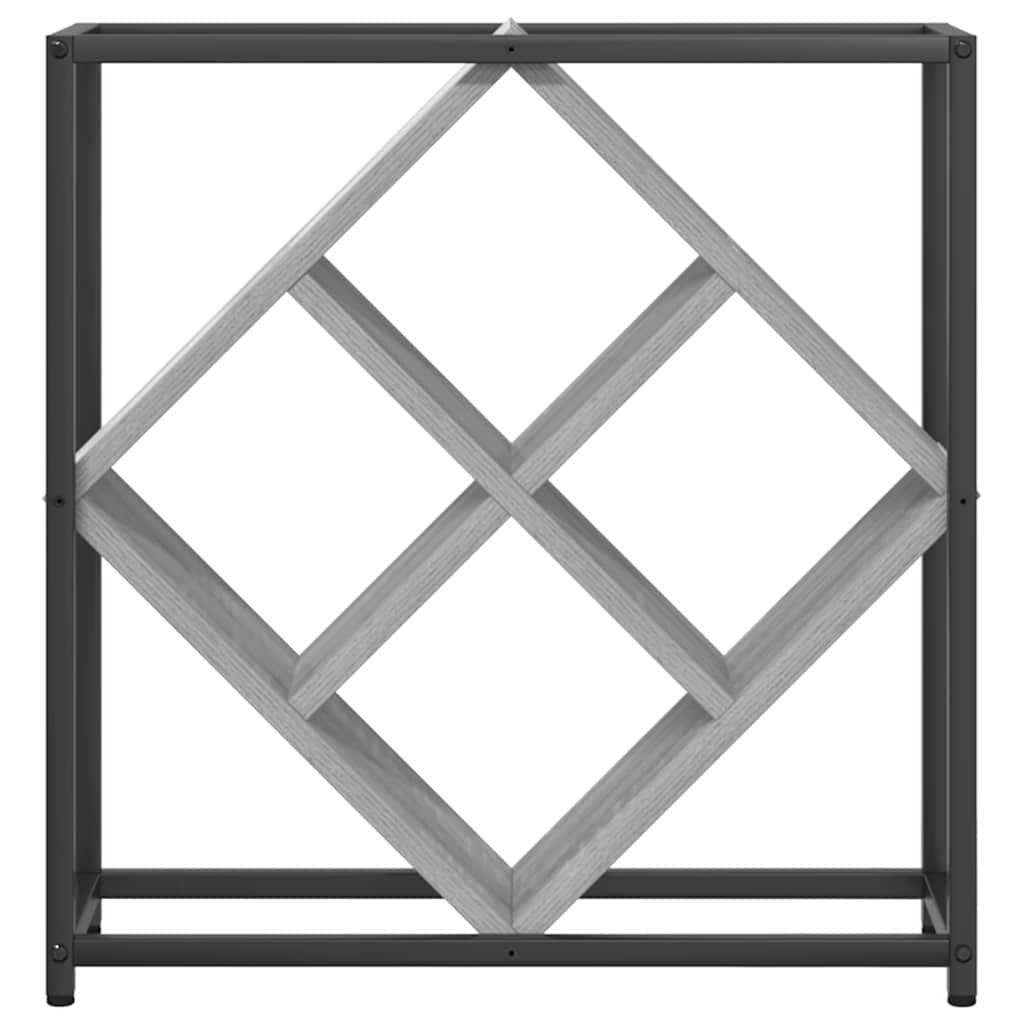 Wijnrek Grijs 51 x 18 x 52.5 cm Bewerkt hout