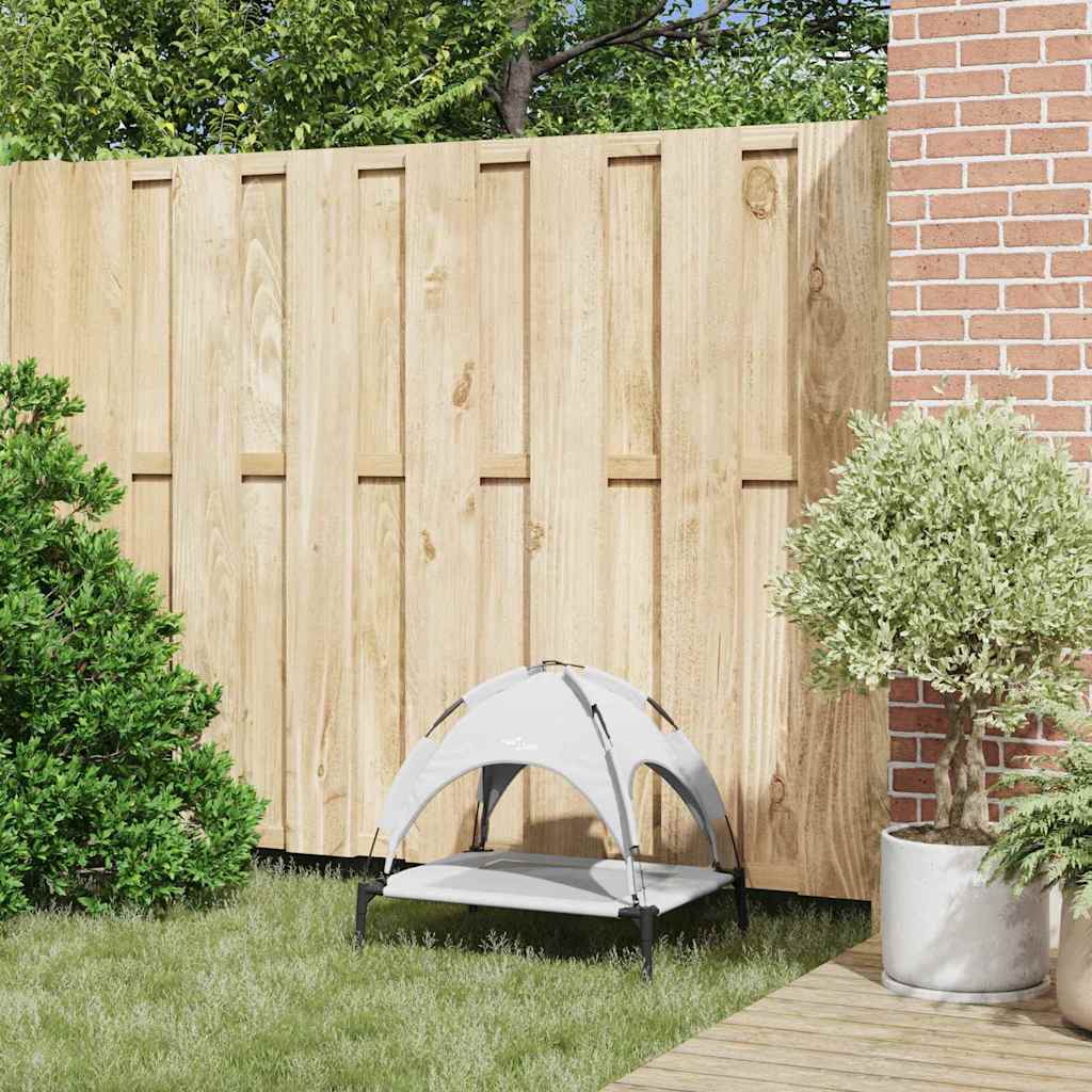 Hondenbed Zilvergrijs s Staal