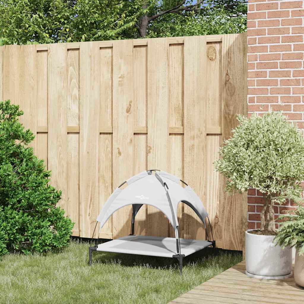 Hondenbed Zilvergrijs m Staal