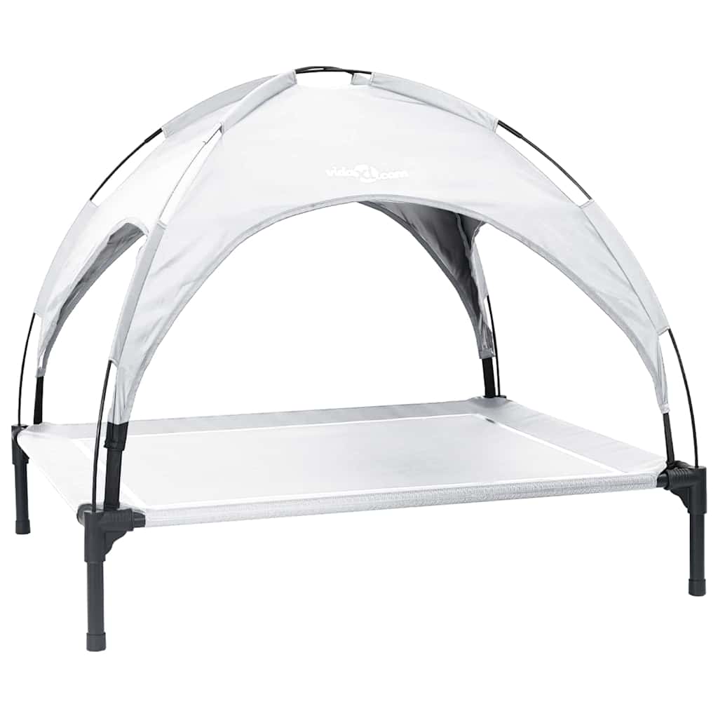 Hondenbed Zilvergrijs l Staal