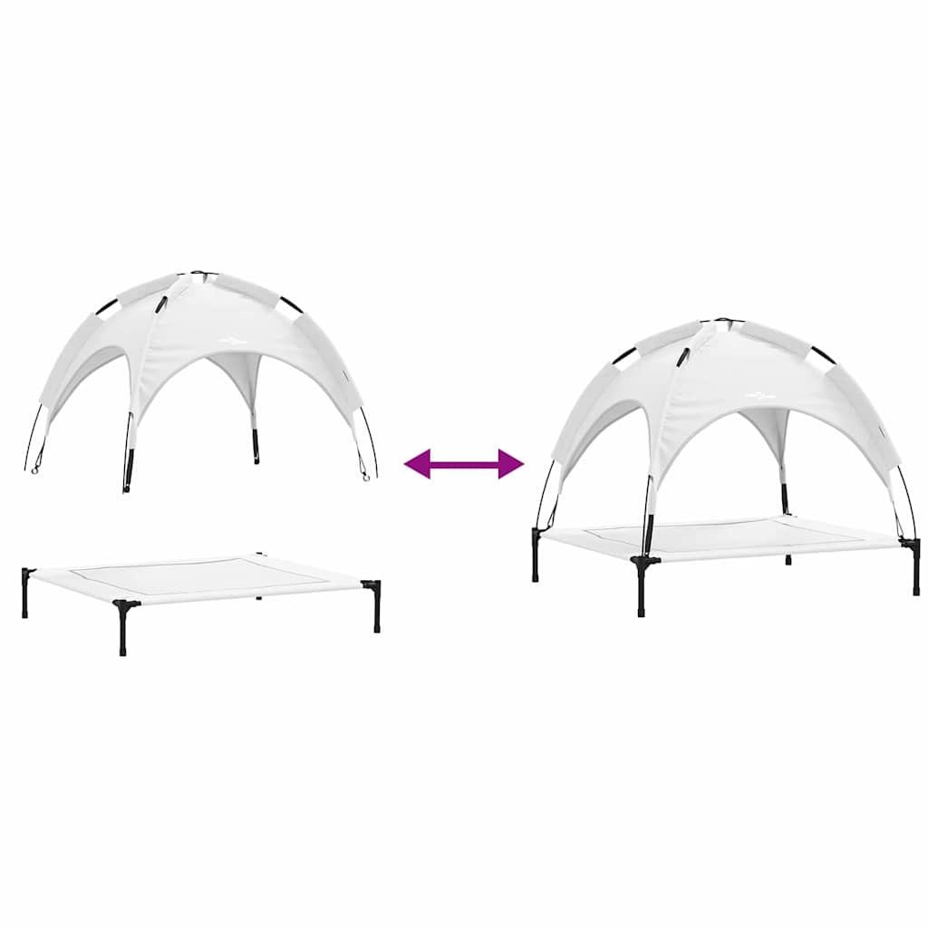 Hondenbed Zilvergrijs xl Staal