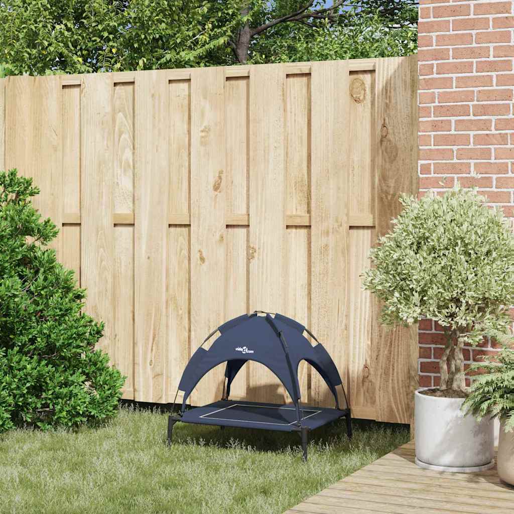 Hondenbed Marineblauw s Staal