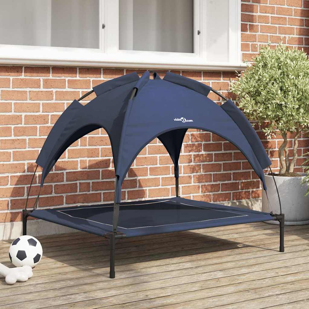 Hondenbed Marineblauw l Staal