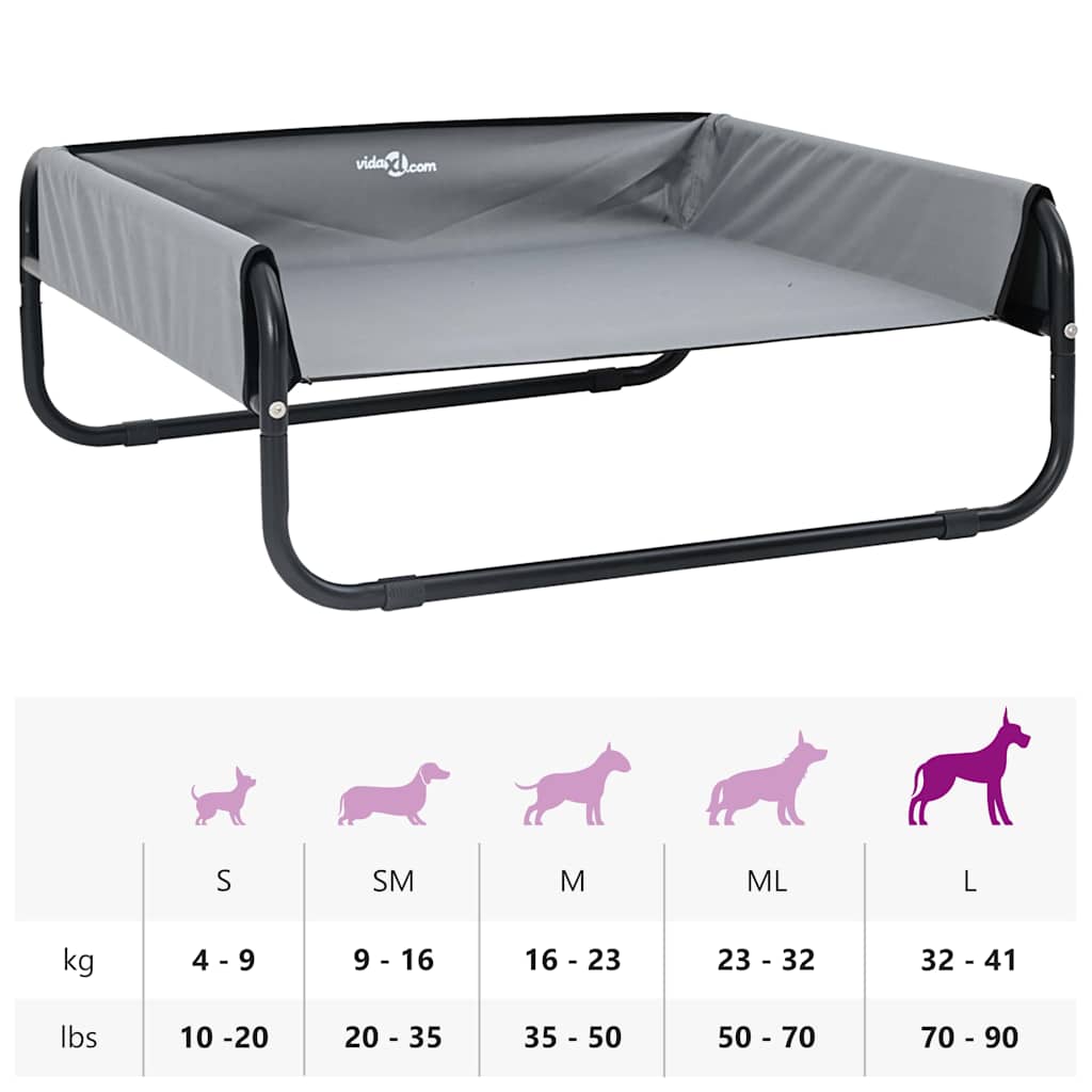 Hondenbed Lichtgrijs l Oxford Stof en Staal