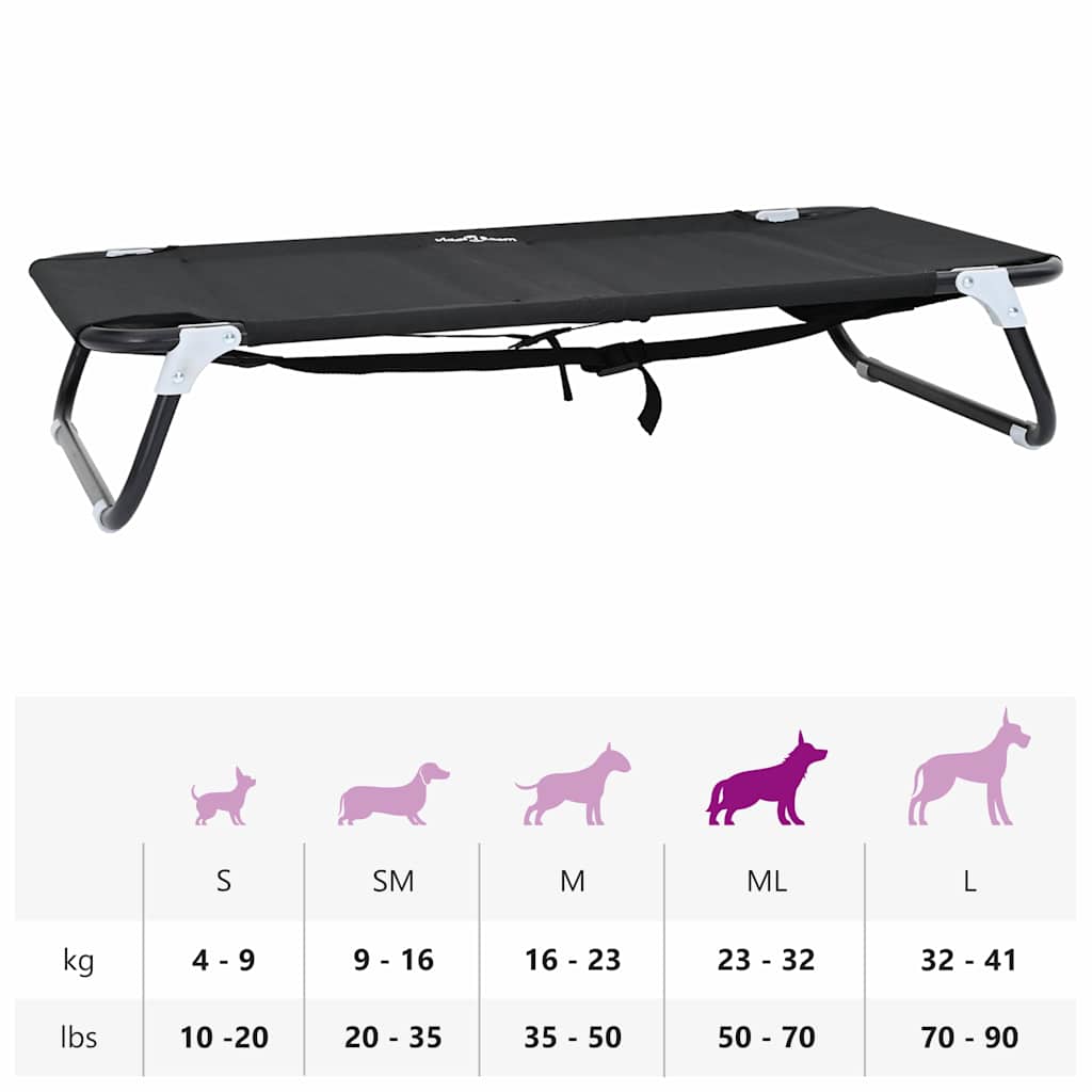 Hondenbed Zwart ML Oxford Stof en Staal