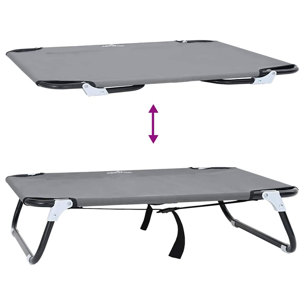 Hondenbed Lichtgrijs m Oxford Stof en Staal