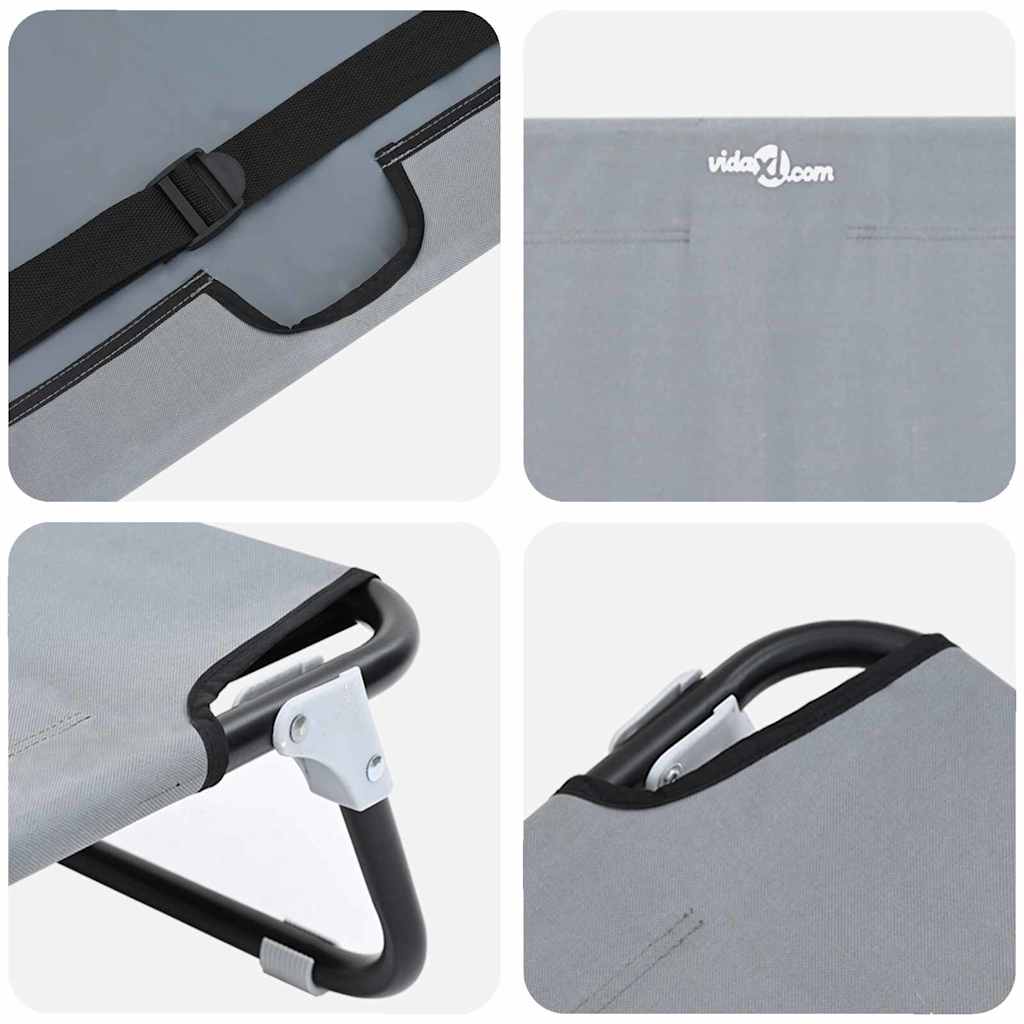 Hondenbed Lichtgrijs 90 x 55 x 18 cm Oxford Stof en Staal