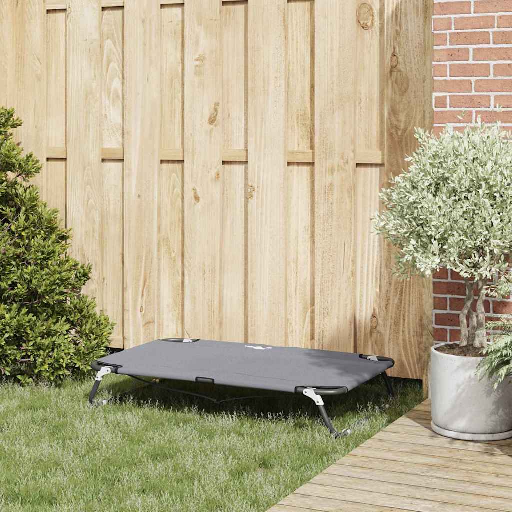 Hondenbed Lichtgrijs 90 x 55 x 18 cm Oxford Stof en Staal