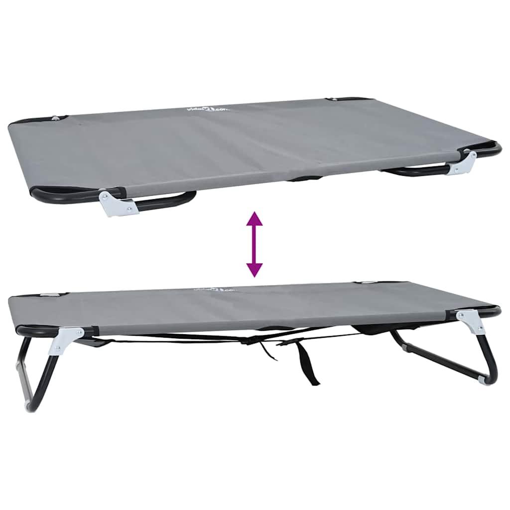 Hondenbed Lichtgrijs 105 x 65 x 18 cm Oxford Stof en Staal