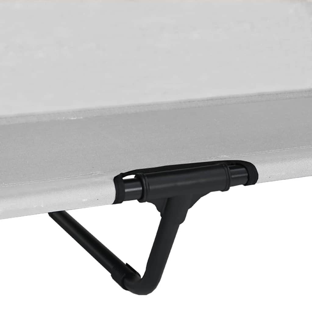 Verhoogd Hondenbed Zilvergrijs 127 x 81 x 108 cm Stof en Staal