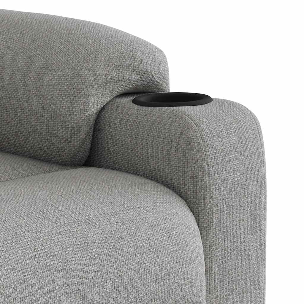 Fauteuil verstelbaar stof wolk grijs