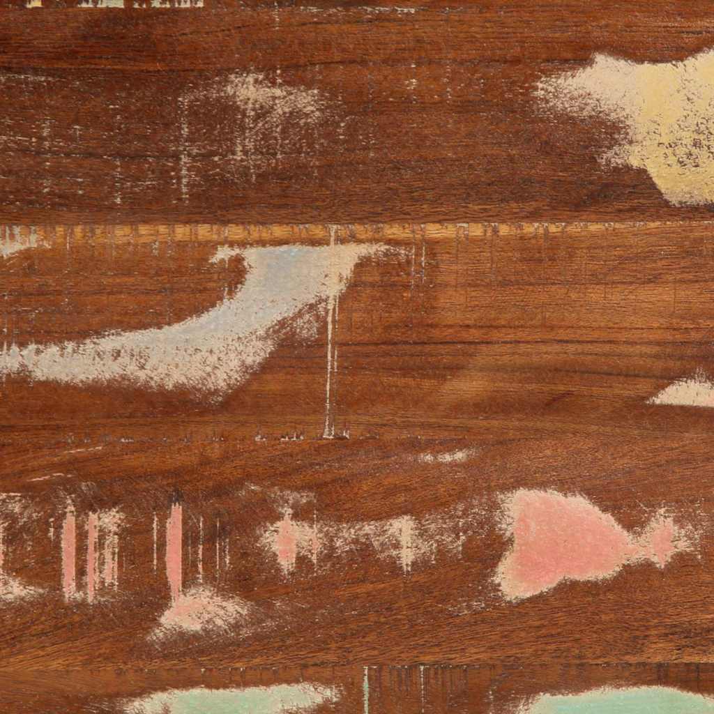 Salontafel 90x50x36 cm massief gerecycled hout meerkleurig