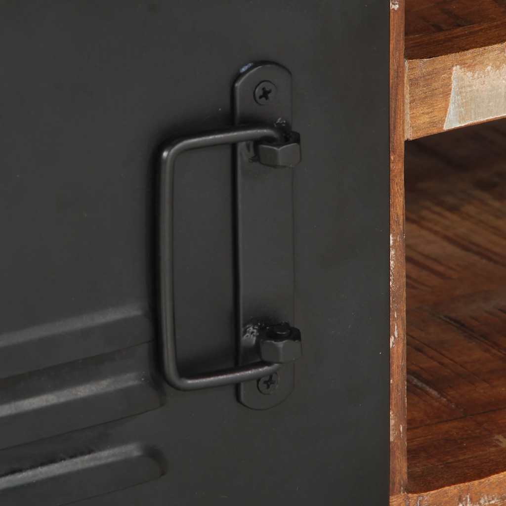 Salontafel 90x50x36 cm massief gerecycled hout meerkleurig