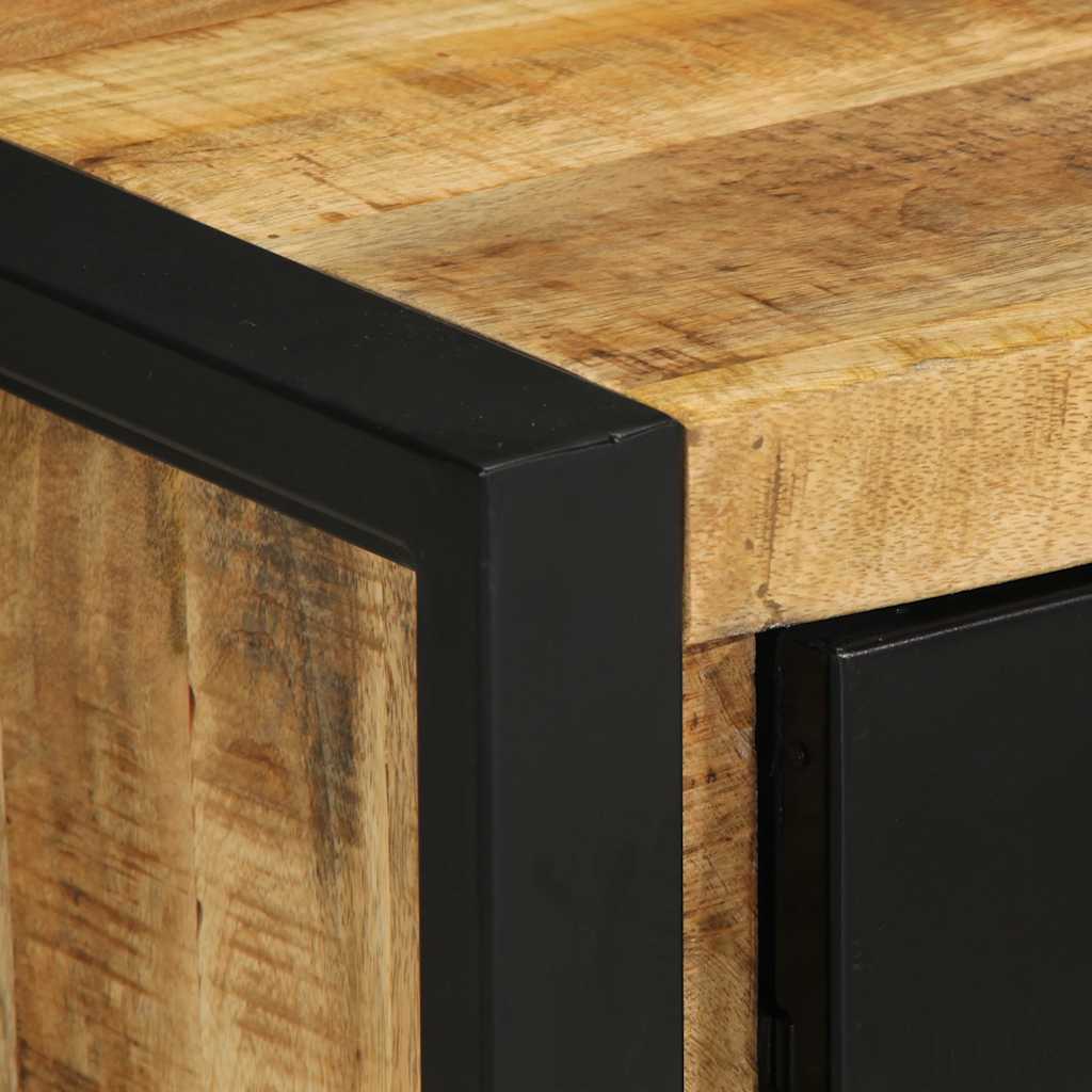 Nachtkastje 40x30x51 cm massief ruw mangohout