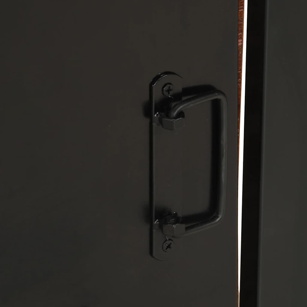 Nachtkastjes 2 st massief ruw mangohout meerkleurig