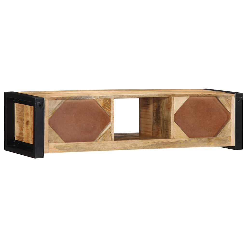 Tv-meubel 100x30x25 cm massief ruw mangohout