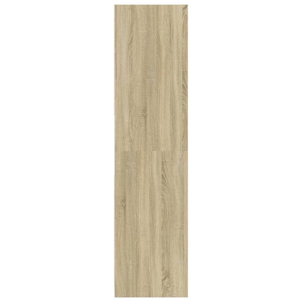 Kledingkast 80x50x200 cm bewerkt hout sonoma eikenkleurig