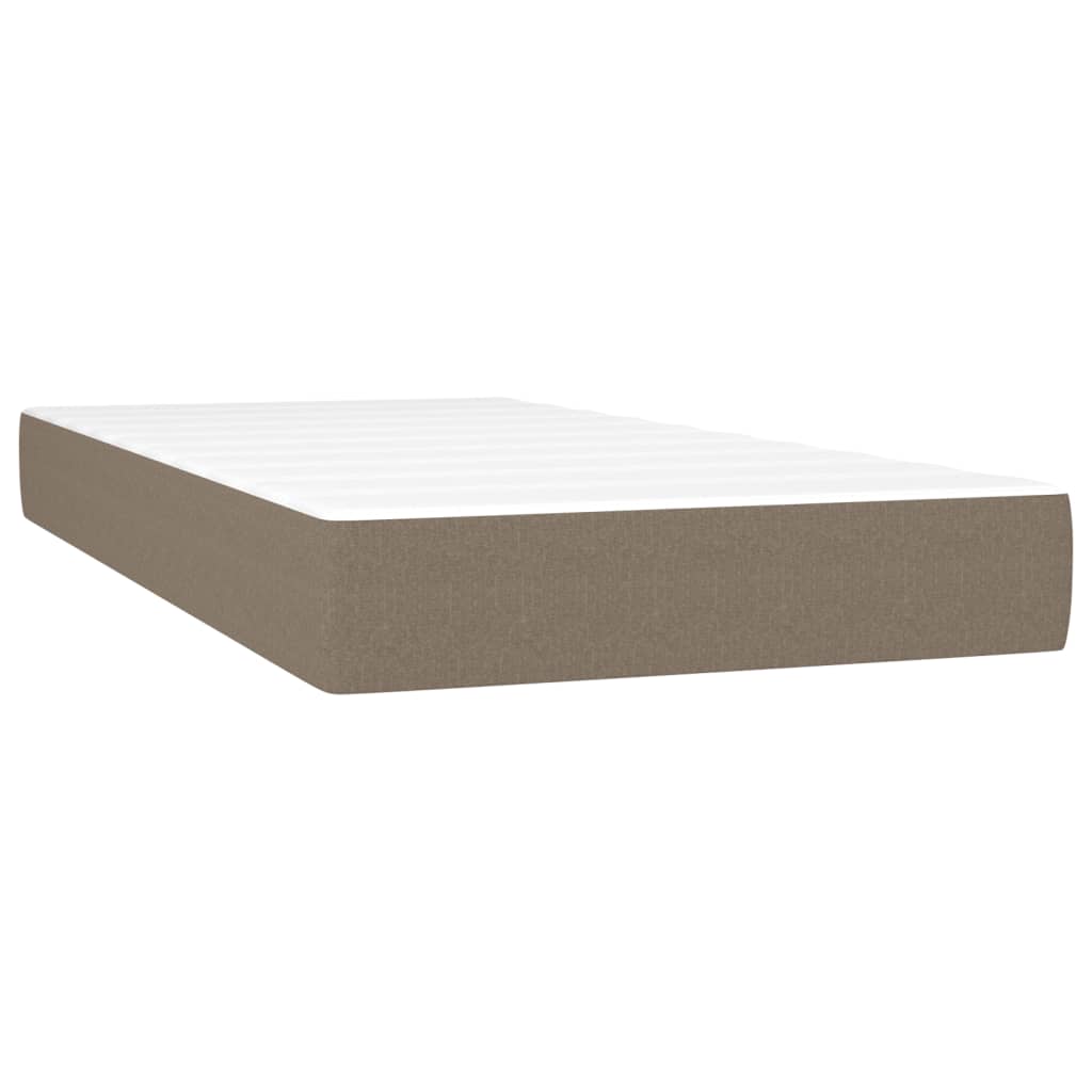 Pocketveringmatras voor kinderen 80x160 cm stof taupe