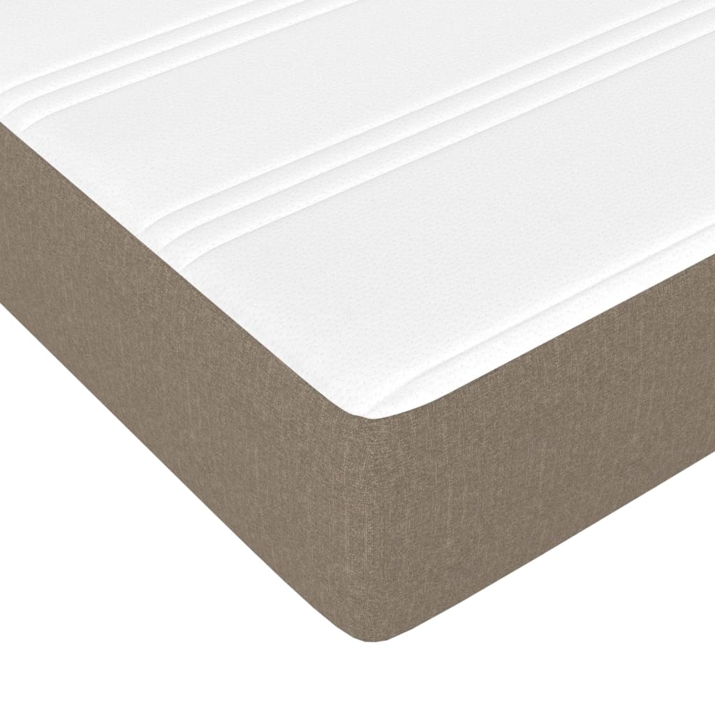 Pocketveringmatras voor kinderen 80x160 cm stof taupe