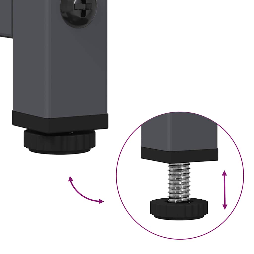 Dressoir 100,5x39x107 cm koudgewalst staal antracietkleurig