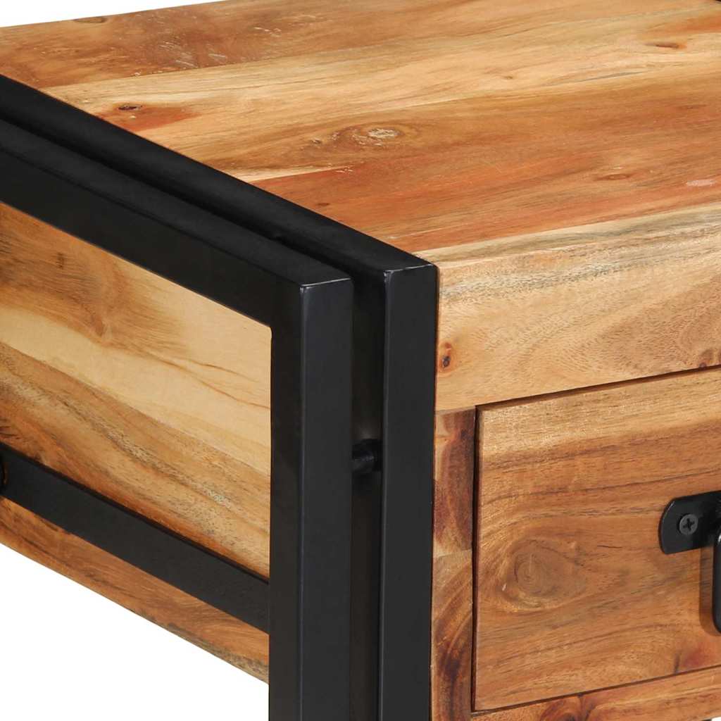 Nachtkastje 2 pcs Bruin 40 x 35 x 50 cm Massief acaciahout