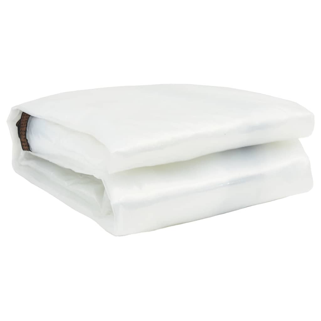 Doorzichtig zeildoek met zeilringen 6x12 m polyethyleen