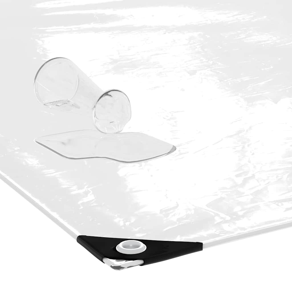 Doorzichtig zeildoek met zeilringen 3x5 m PVC