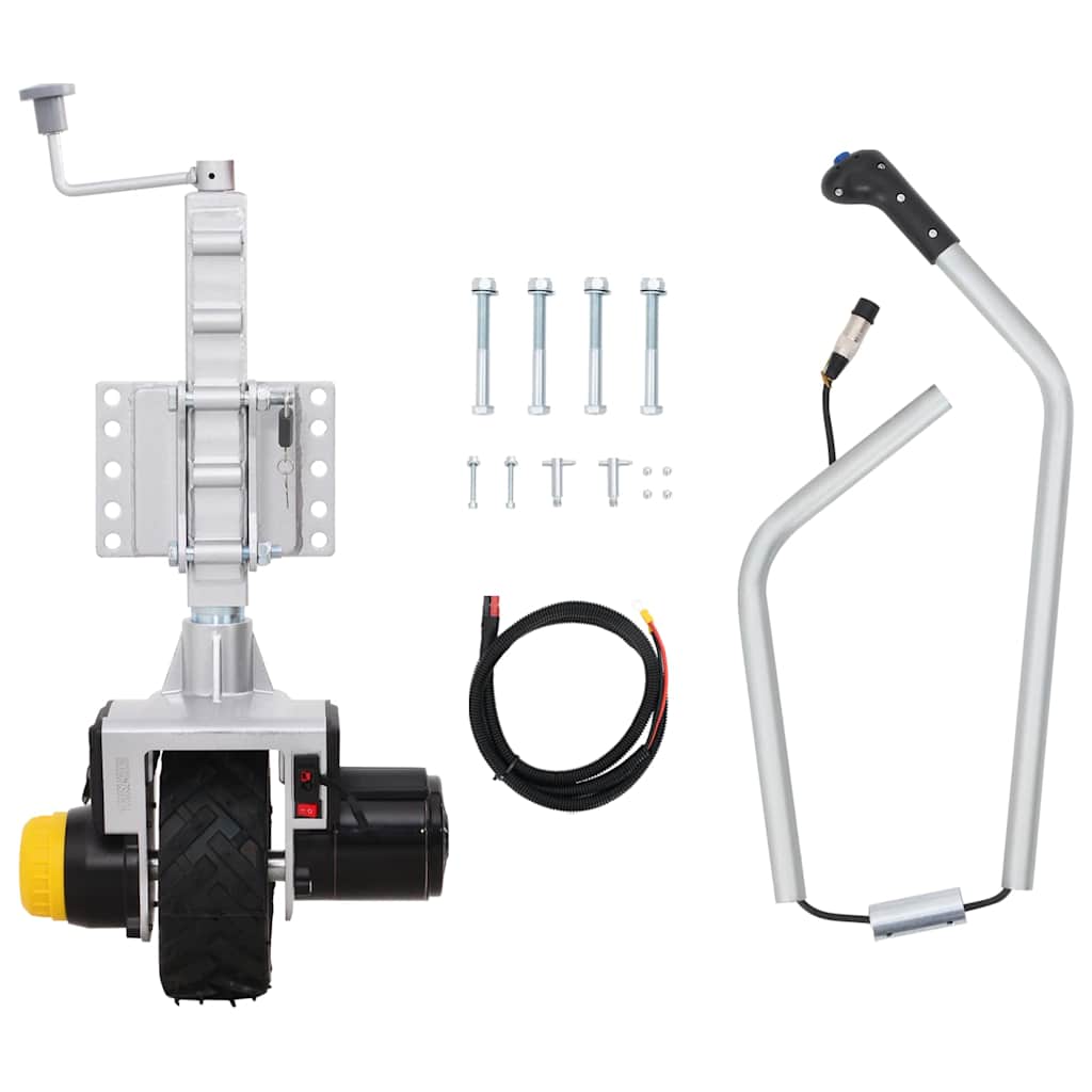 Aanhangwagenkrikwiel 12 V 550 W Aluminium