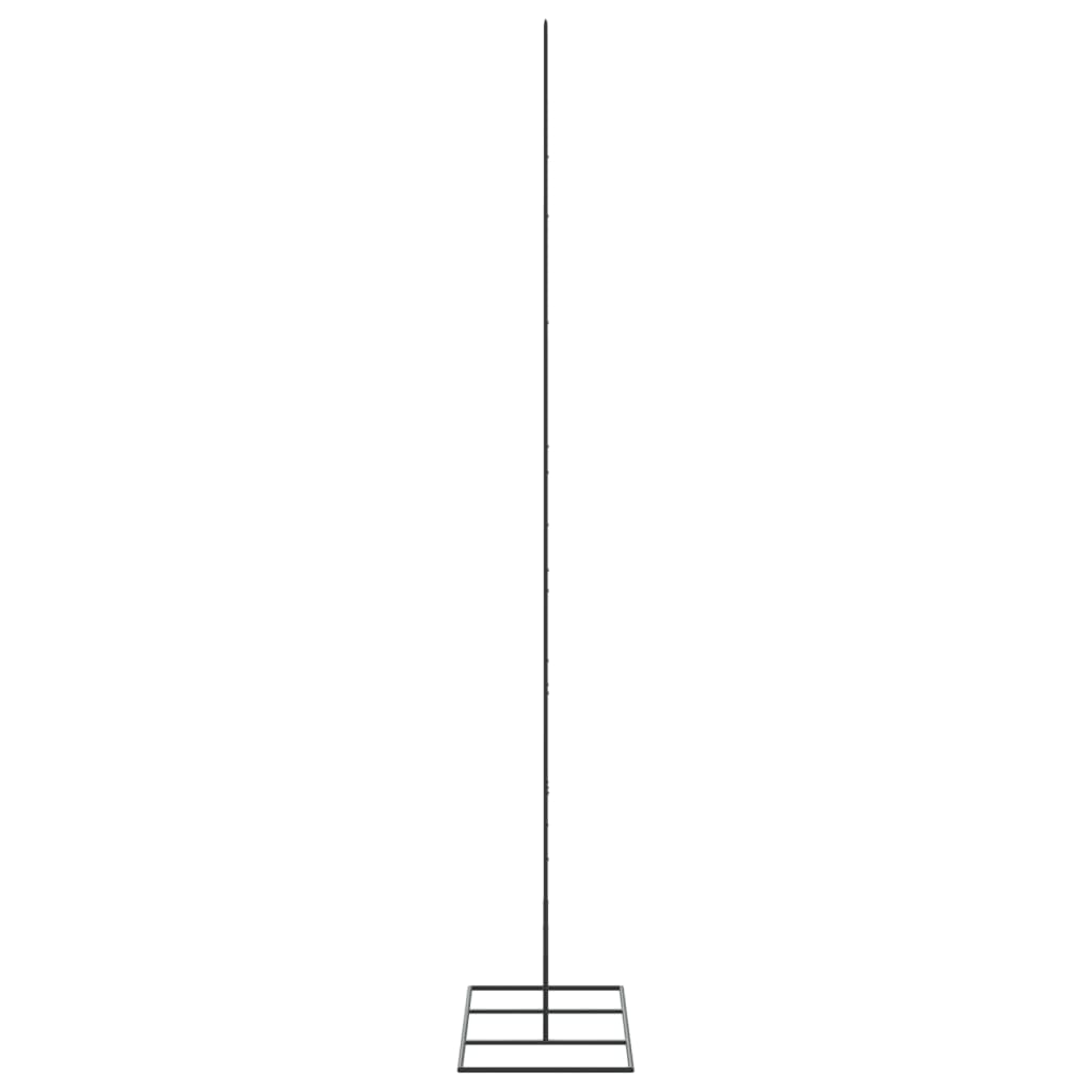 Kerstdecoratie kerstboom 180 cm metaal zwart