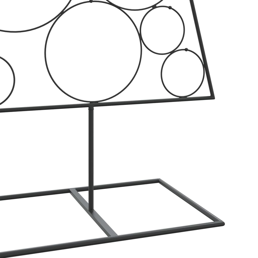 Kerstdecoratie kerstboom 180 cm metaal zwart