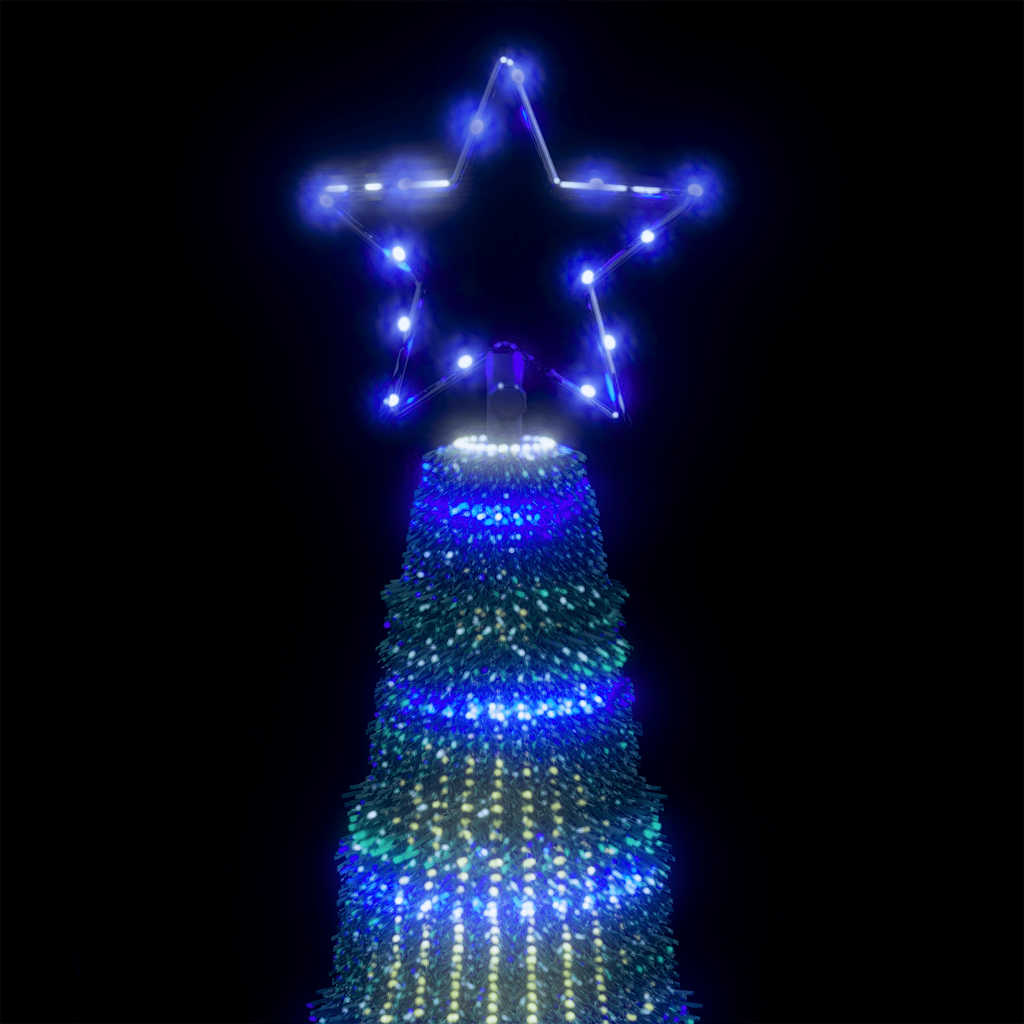 LED-kerstboom 475 LEDs 247 cm blauw