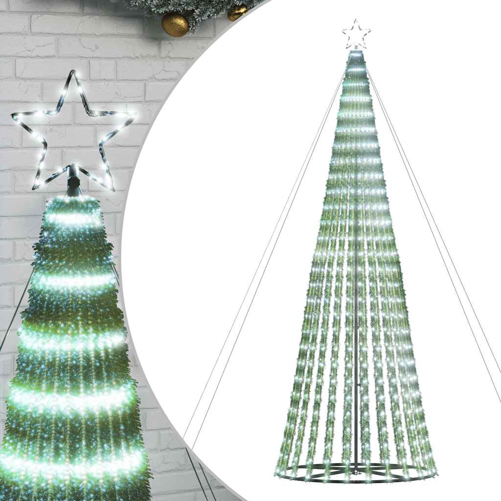 LED-kerstboom 1028 LEDs koud wit 403 cm