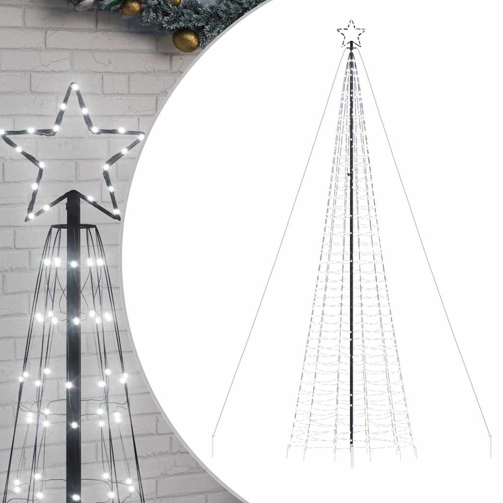 LED-kerstboom met spikes 1534 LEDs 500 cm koud wit