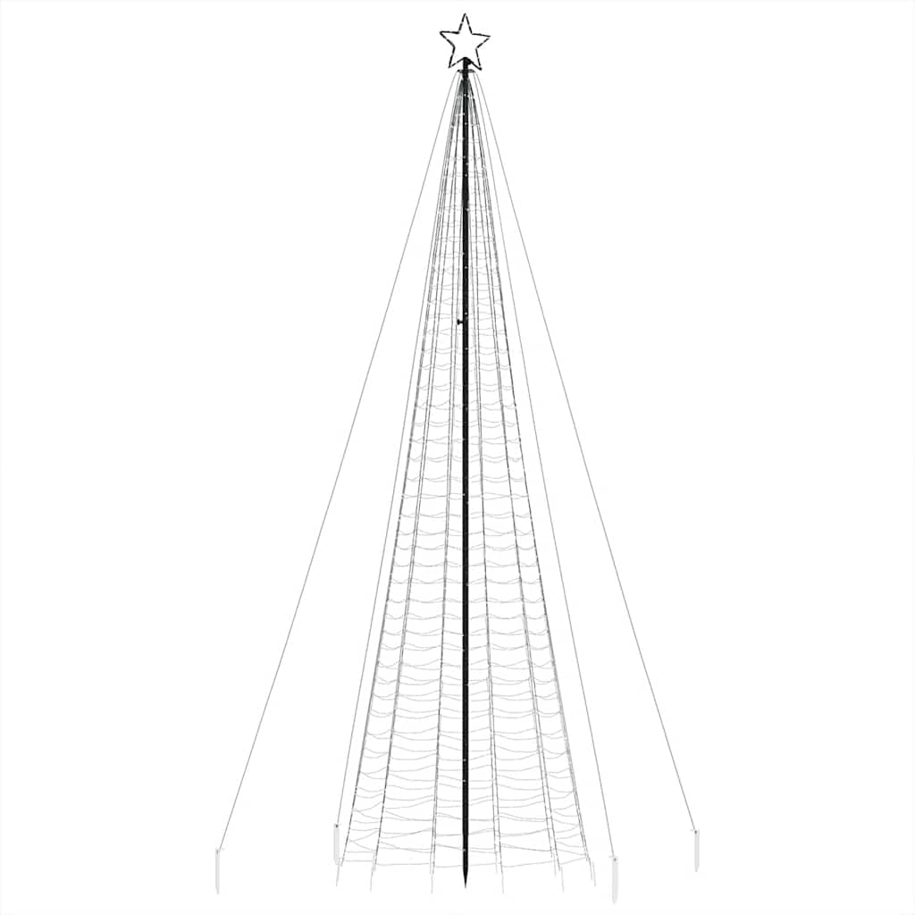 LED-kerstboom met spikes 1534 LED's 500 cm kleurrijk