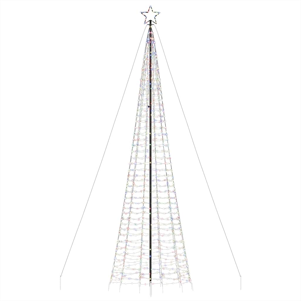 LED-kerstboom met spikes 1534 LED's 500 cm kleurrijk