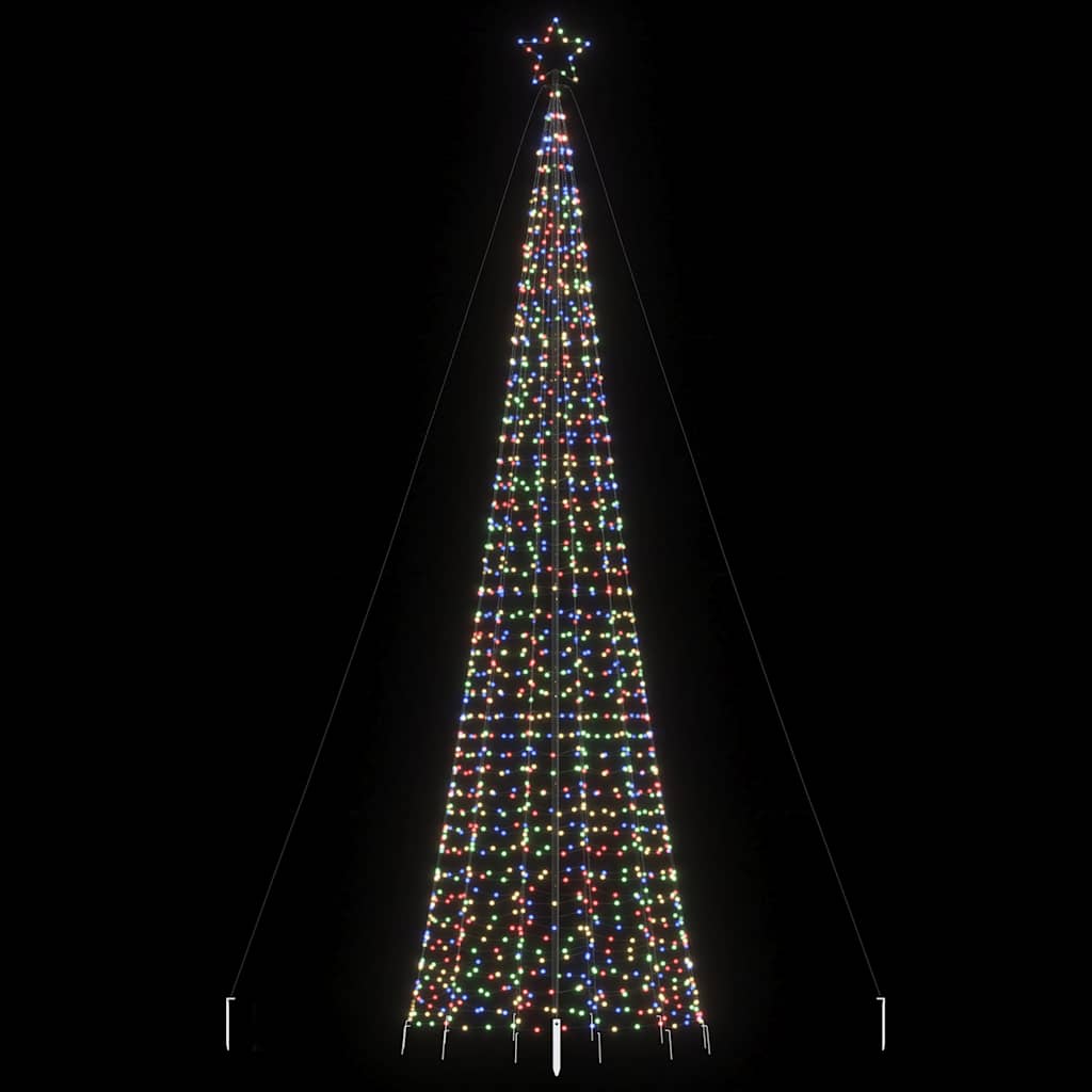 LED-kerstboom met spikes 1534 LED's 500 cm kleurrijk