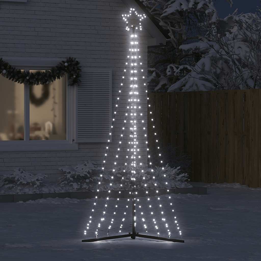 LED-kerstboom 447 LEDs koud wit 249 cm