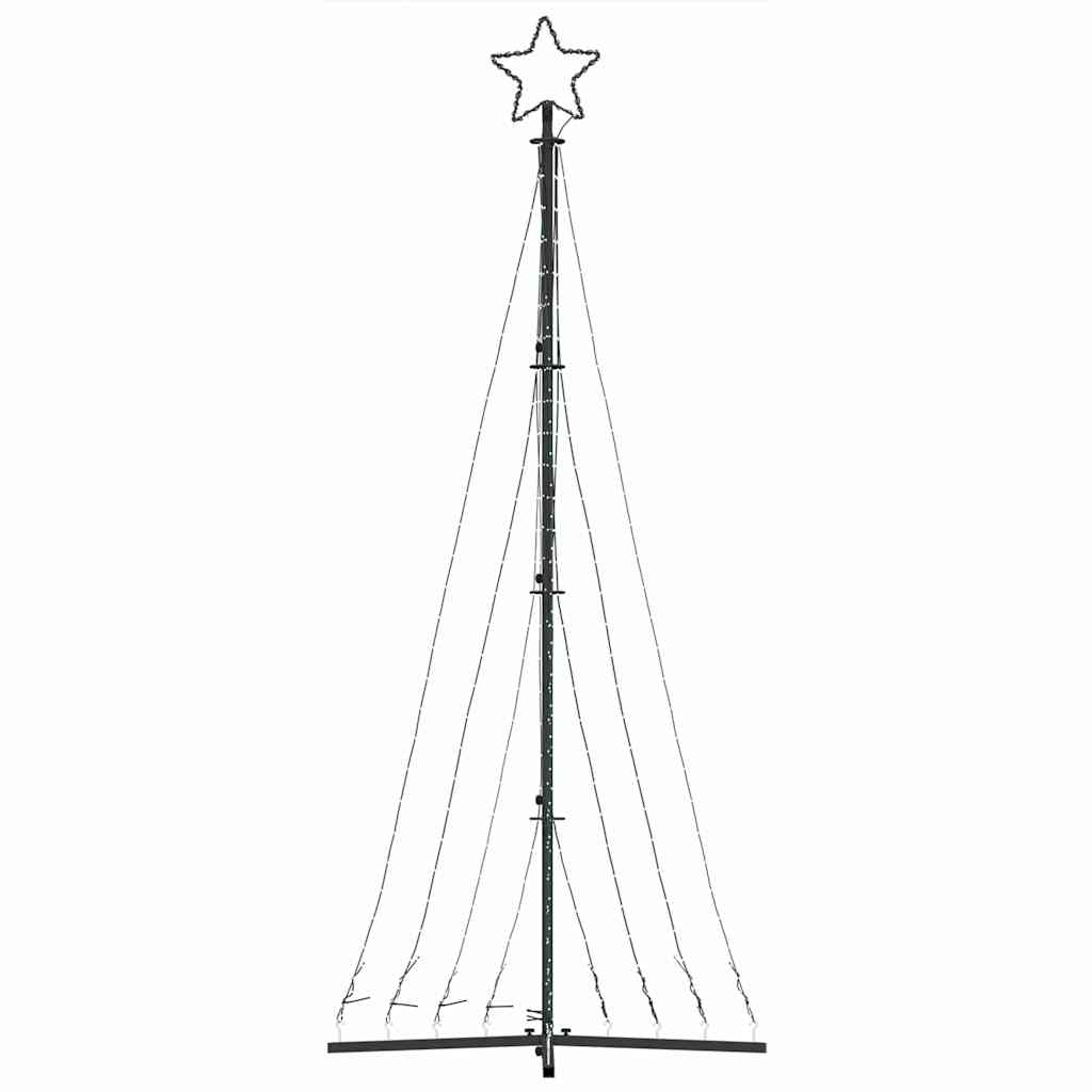 LED-kerstboom 447 LEDs koud wit 249 cm