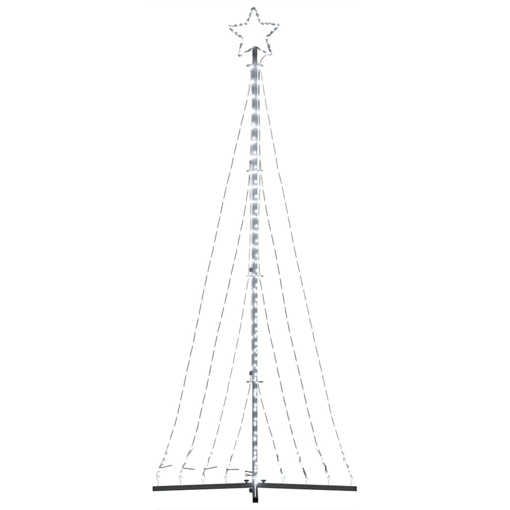 LED-kerstboom 447 LEDs koud wit 249 cm