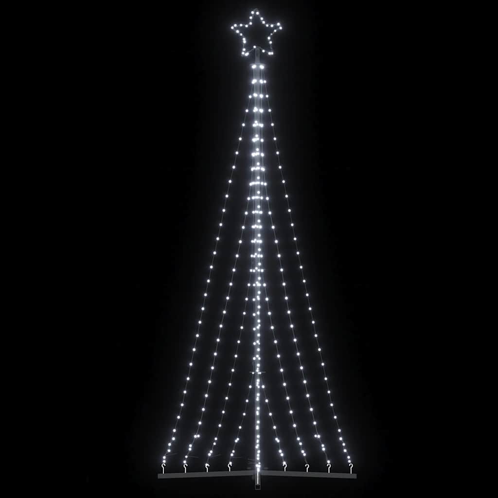 LED-kerstboom 447 LEDs koud wit 249 cm