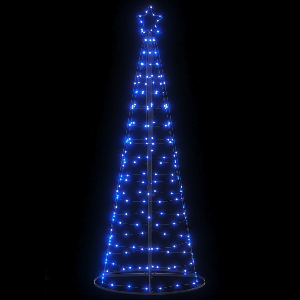 LED-kerstboom 200 LEDs 182 cm blauw