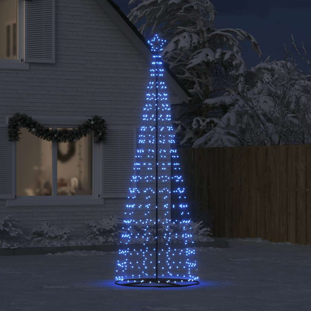LED-kerstboom 550 LEDs 304 cm blauw