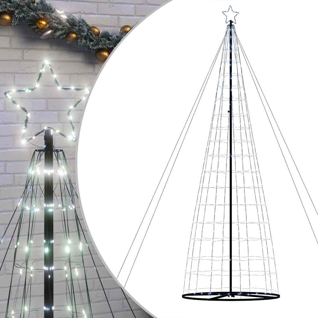 LED-kerstboom 1534 LEDs koud wit 503 cm
