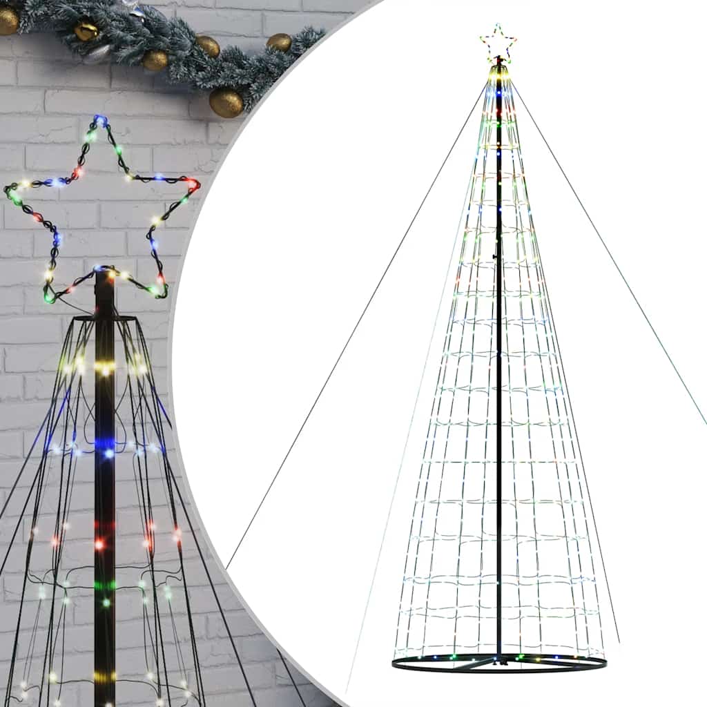 LED-kerstboom 1534 LEDs kleurrijk 503 cm