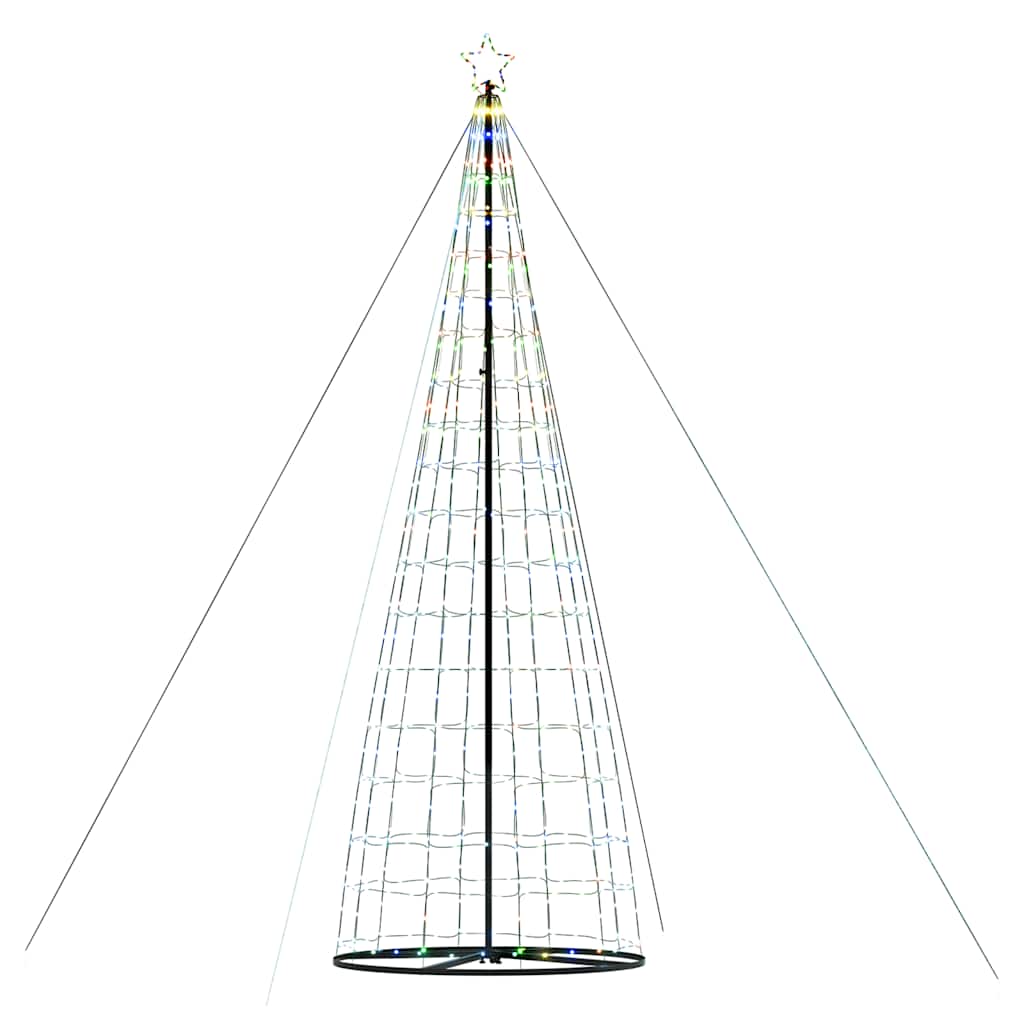 LED-kerstboom 1534 LEDs kleurrijk 503 cm