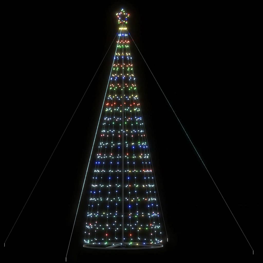 LED-kerstboom 1534 LEDs kleurrijk 503 cm