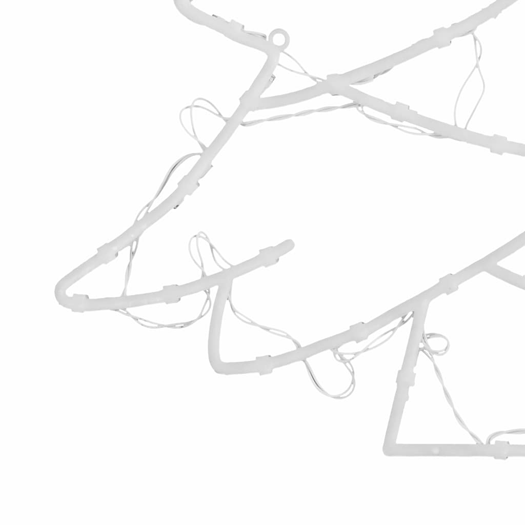 Kerstverlichting kerstboom silhouet 2 st 50 LEDs warm wit